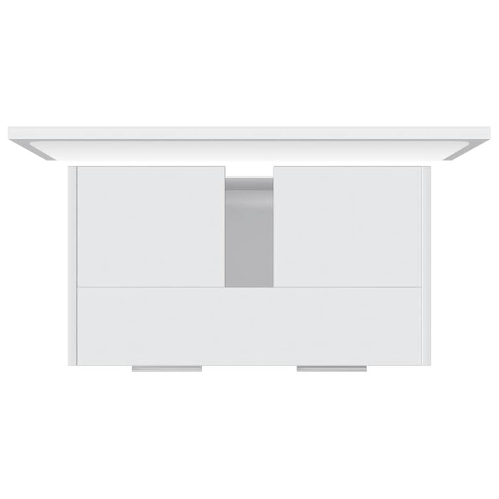 Set Mobili da Bagno Bianco in Legno Multistrato 802579