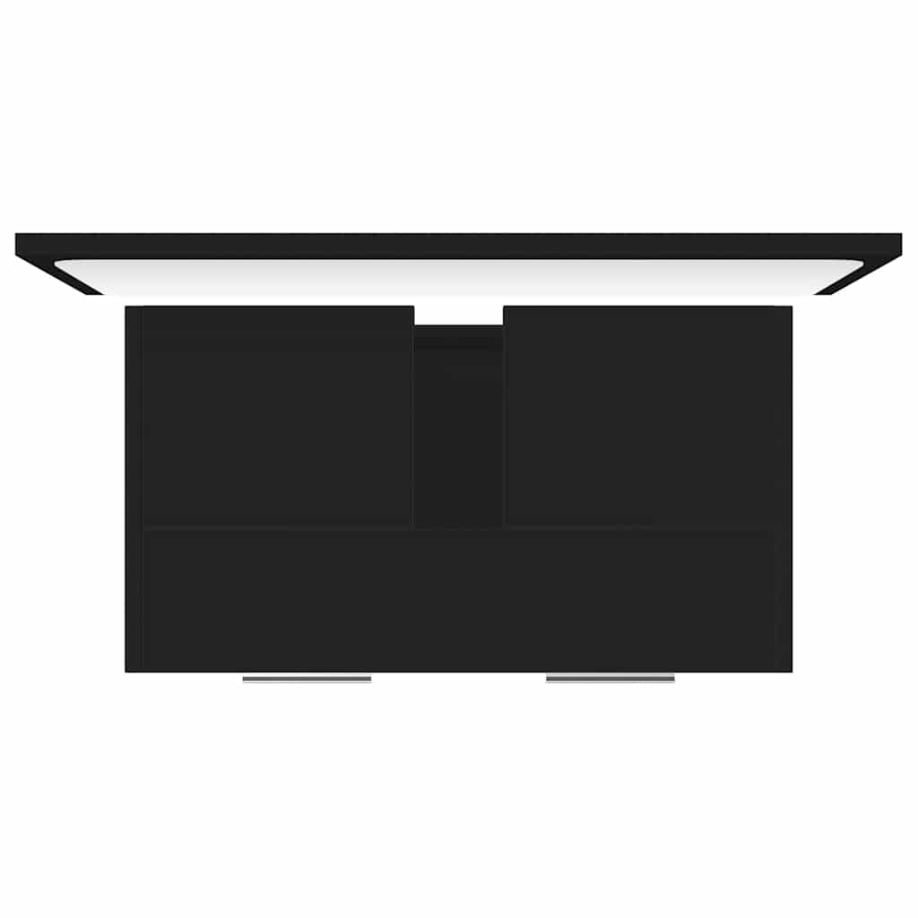 Set Mobili da Bagno Nero in Truciolato cod mxl 53955