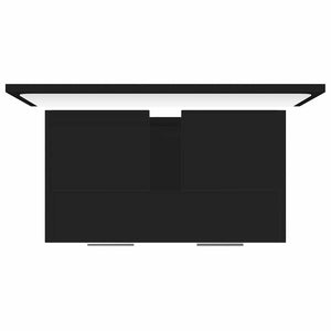 Set Mobili da Bagno Nero in Truciolato cod mxl 53955