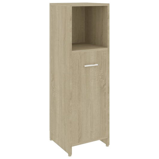 Mobile da Bagno Rovere Sonoma 30x30x95 cm in Legno Multistrato 802591