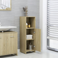 Mobile da Bagno Rovere Sonoma 30x30x95 cm in Legno Multistrato 802591
