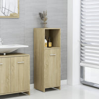Mobile da Bagno Rovere Sonoma 30x30x95 cm in Legno Multistrato 802591