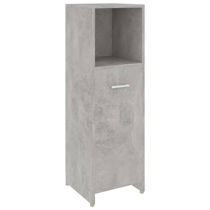 Armadio da Bagno Grigio Cemento 30x30x95 cm in Truciolato cod mxl 15457