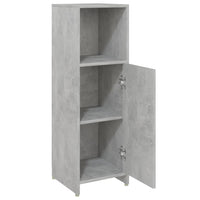Mobile da Bagno Grigio Cemento 30x30x95 cm in Legno Multistrato 802592