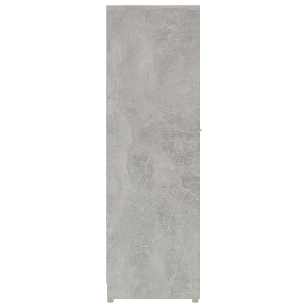 Mobile da Bagno Grigio Cemento 30x30x95 cm in Legno Multistrato 802592
