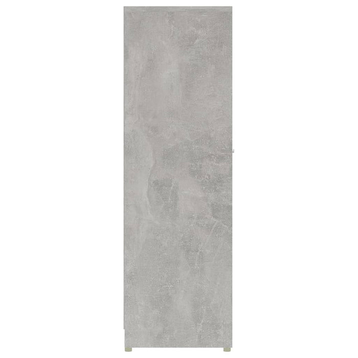 Mobile da Bagno Grigio Cemento 30x30x95 cm in Legno Multistrato 802592
