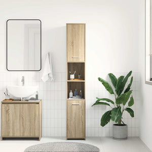 Mobile da Bagno Rovere Sonoma 30x30x183,5 cm Legno tecnico 802600