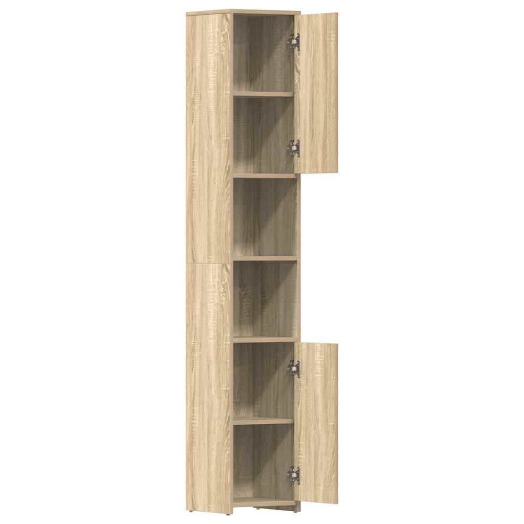 Mobile da Bagno Rovere Sonoma 30x30x183,5 cm Legno tecnico 802600