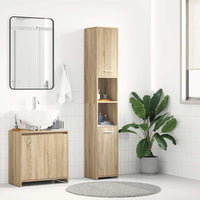Mobile da Bagno Rovere Sonoma 30x30x183,5 cm Legno tecnico 802600