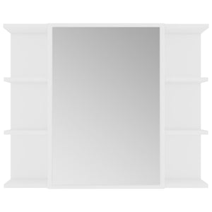Armadio da Bagno Bianco 80x20,5x64 cm in Legno Multistrato