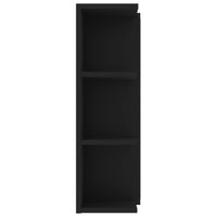 Mobile Bagno con Specchio Nero 80x20,5x64 cm Legno Multistrato 802607
