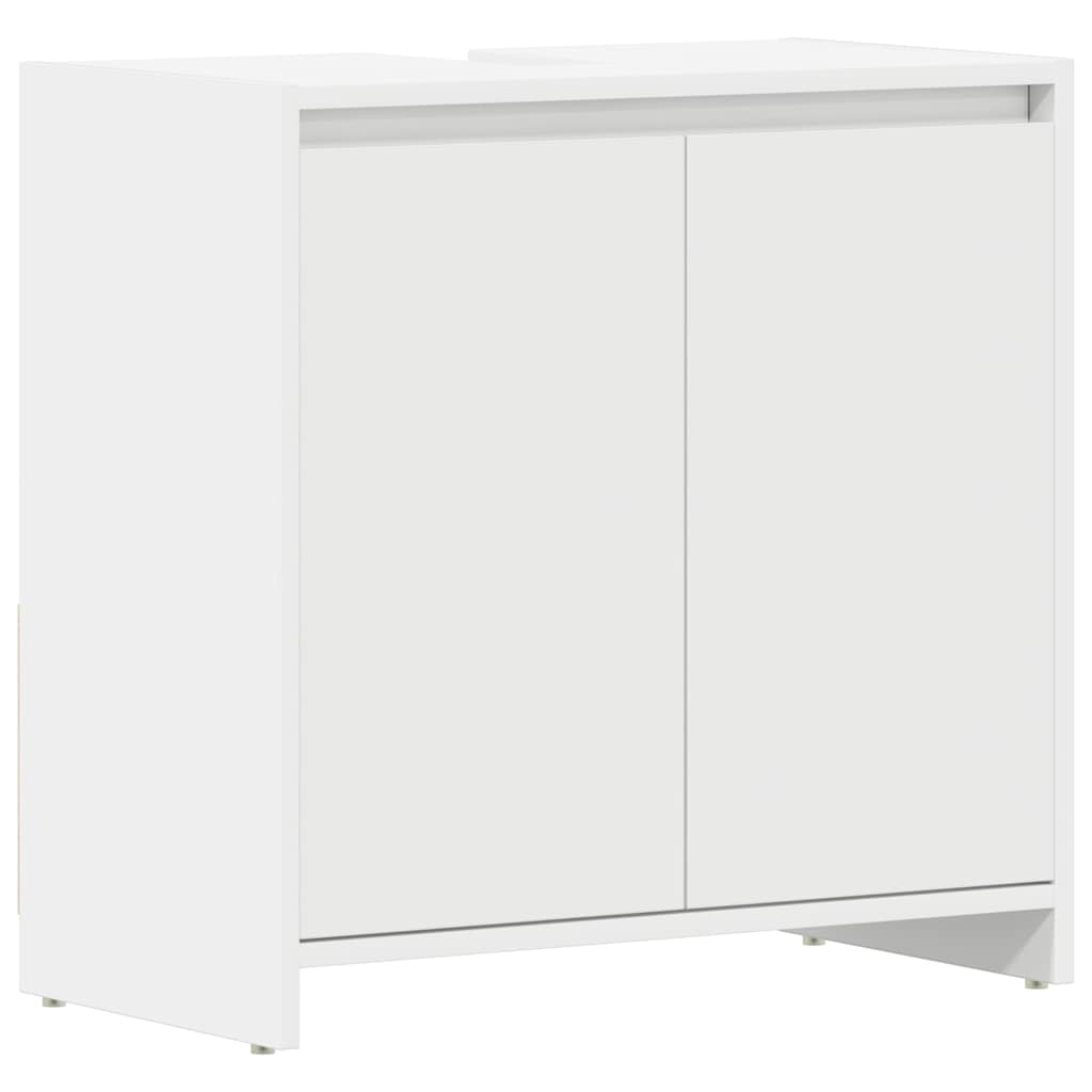 Armadio da Bagno Bianco 60x33x61 cm in Truciolato cod mxl 11875