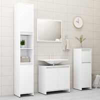 Mobile da Bagno Bianco 60x33x61 cm in Legno Multistrato 802642