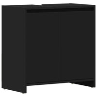 Mobile da Bagno Nero 60x33x61 cm in Legno Multistrato 802643