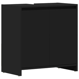 Mobile da Bagno Nero 60x33x61 cm in Legno Multistrato 802643