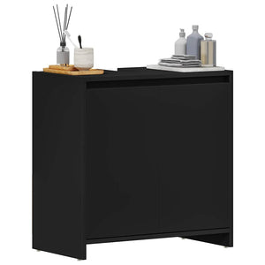 Mobile da Bagno Nero 60x33x61 cm in Legno Multistrato 802643