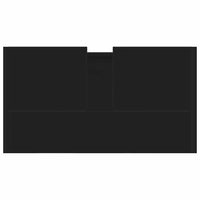 Mobile da Bagno Nero 60x33x61 cm in Legno Multistrato 802643