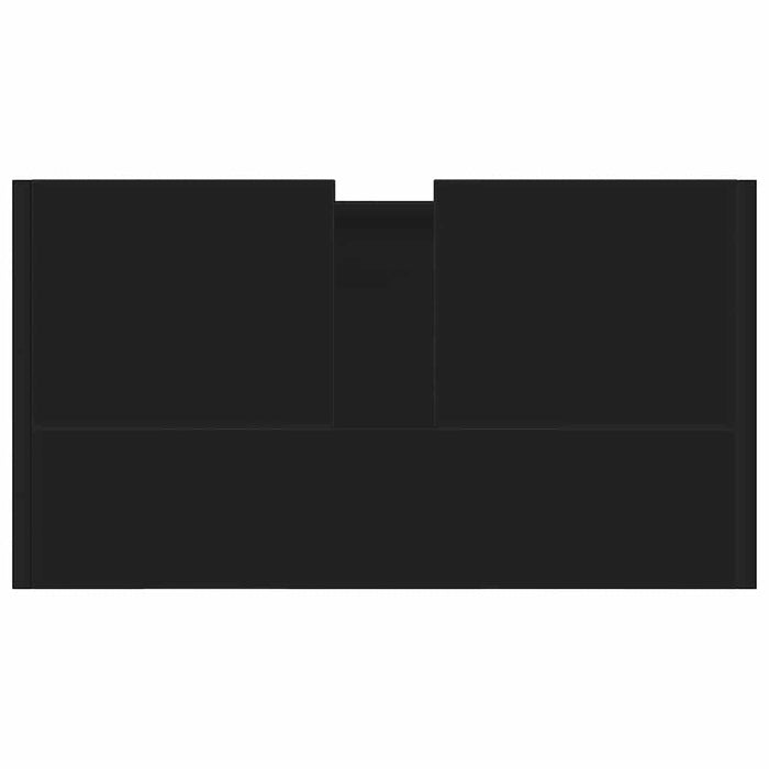 Mobile da Bagno Nero 60x33x61 cm in Legno Multistrato 802643
