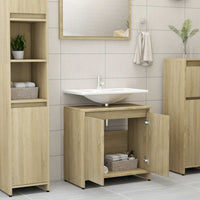 Mobile da Bagno Rovere Sonoma 60x33x61 cm Legno Multistrato 802645