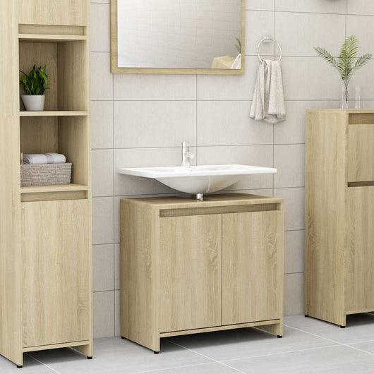Mobile da Bagno Rovere Sonoma 60x33x61 cm Legno Multistrato 802645