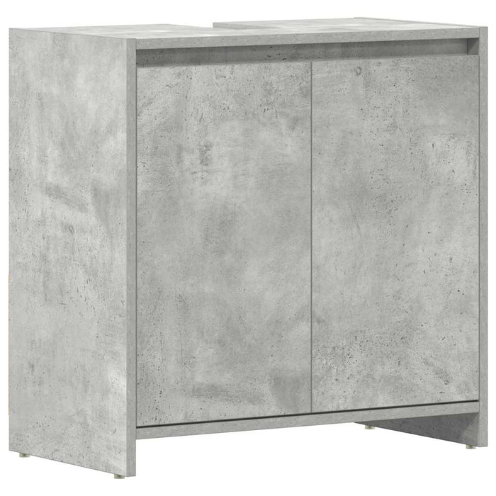 Mobile da Bagno Grigio Cemento 60x33x61 cm in Legno Multistrato 802646