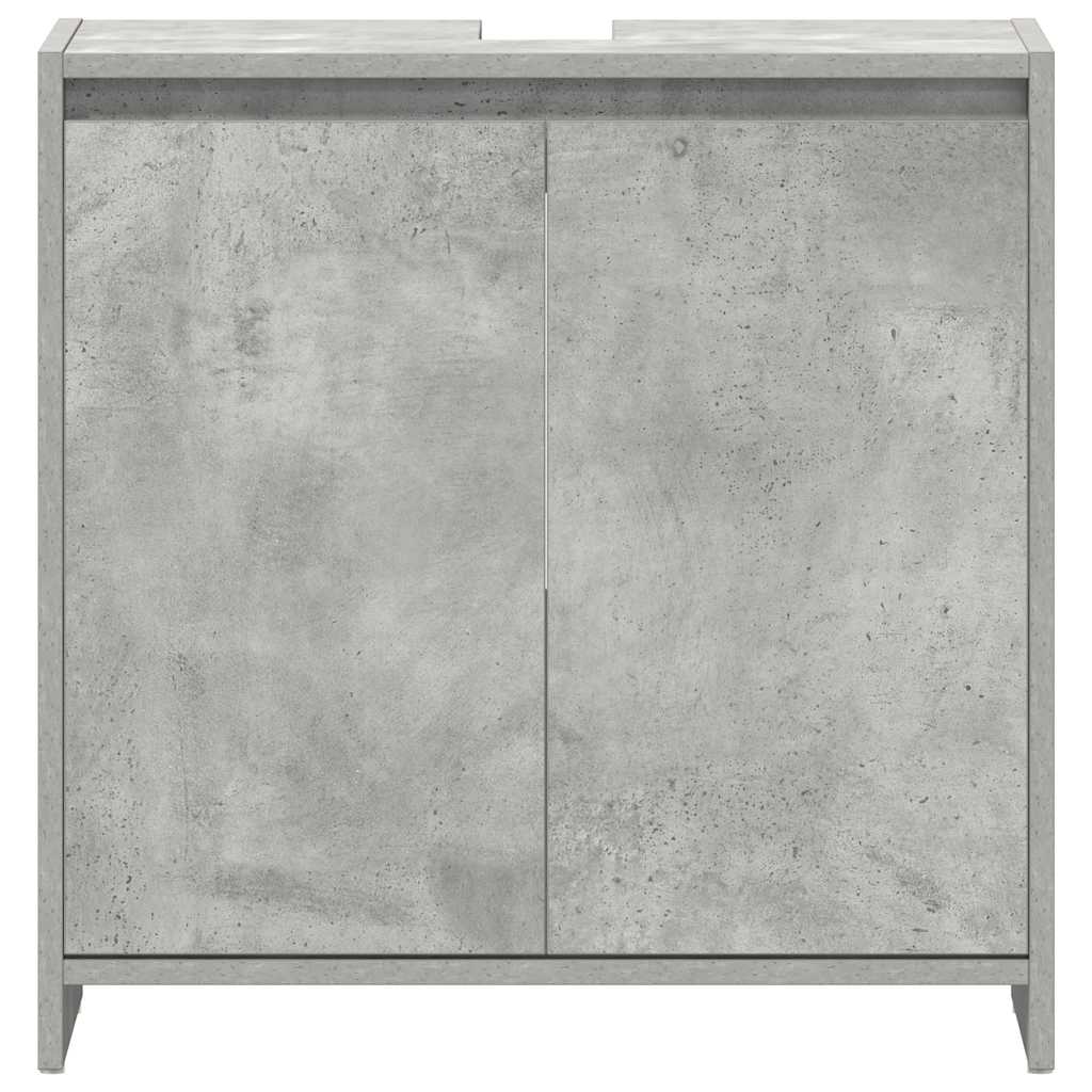 Armadio da Bagno Grigio Cemento 60x33x61 cm in Truciolato cod mxl 52105