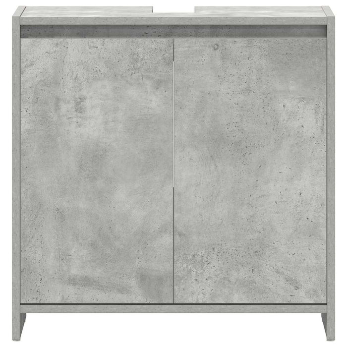 Armadio da Bagno Grigio Cemento 60x33x61 cm in Truciolato cod mxl 52105