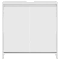 Mobile da Bagno Bianco Lucido 60x33x61 cm in Legno Multistrato 802648