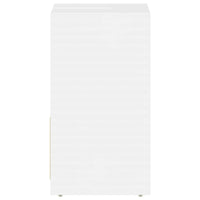 Armadio da Bagno Bianco Lucido 60x33x61 cm in Truciolato