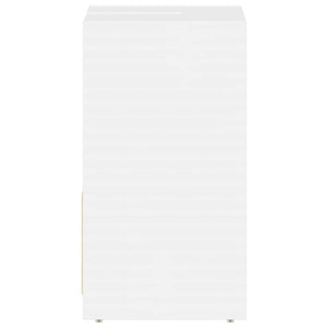 Armadio da Bagno Bianco Lucido 60x33x61 cm in Truciolato