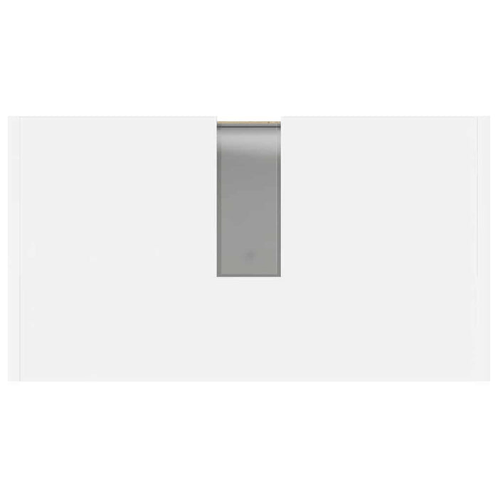 Armadio da Bagno Bianco Lucido 60x33x61 cm in Truciolato