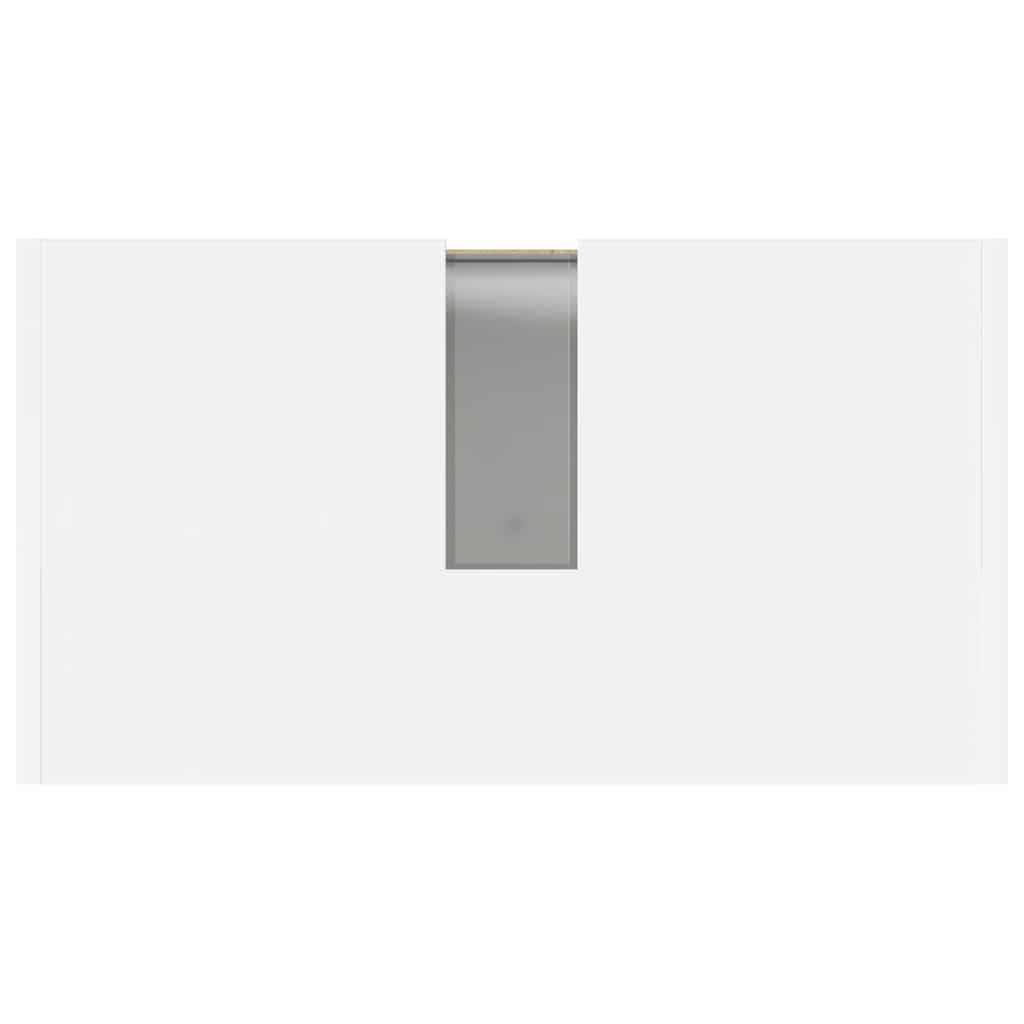 Mobile da Bagno Bianco Lucido 60x33x61 cm in Legno Multistrato 802648