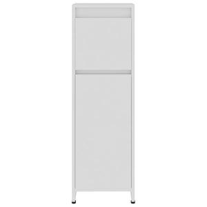 Mobile da Bagno Bianco Lucido 30x30x95 cm in Legno Multistrato 802666