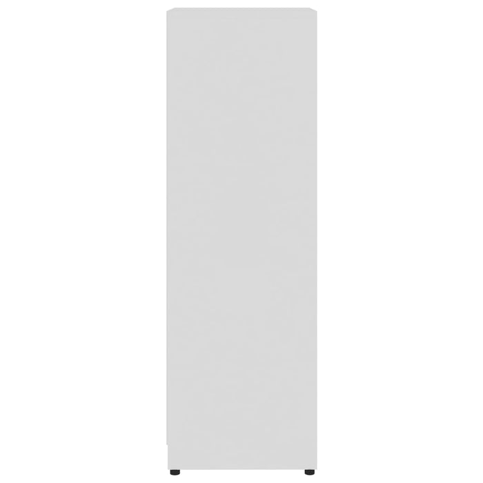 Mobile da Bagno Bianco Lucido 30x30x95 cm in Legno Multistrato 802666