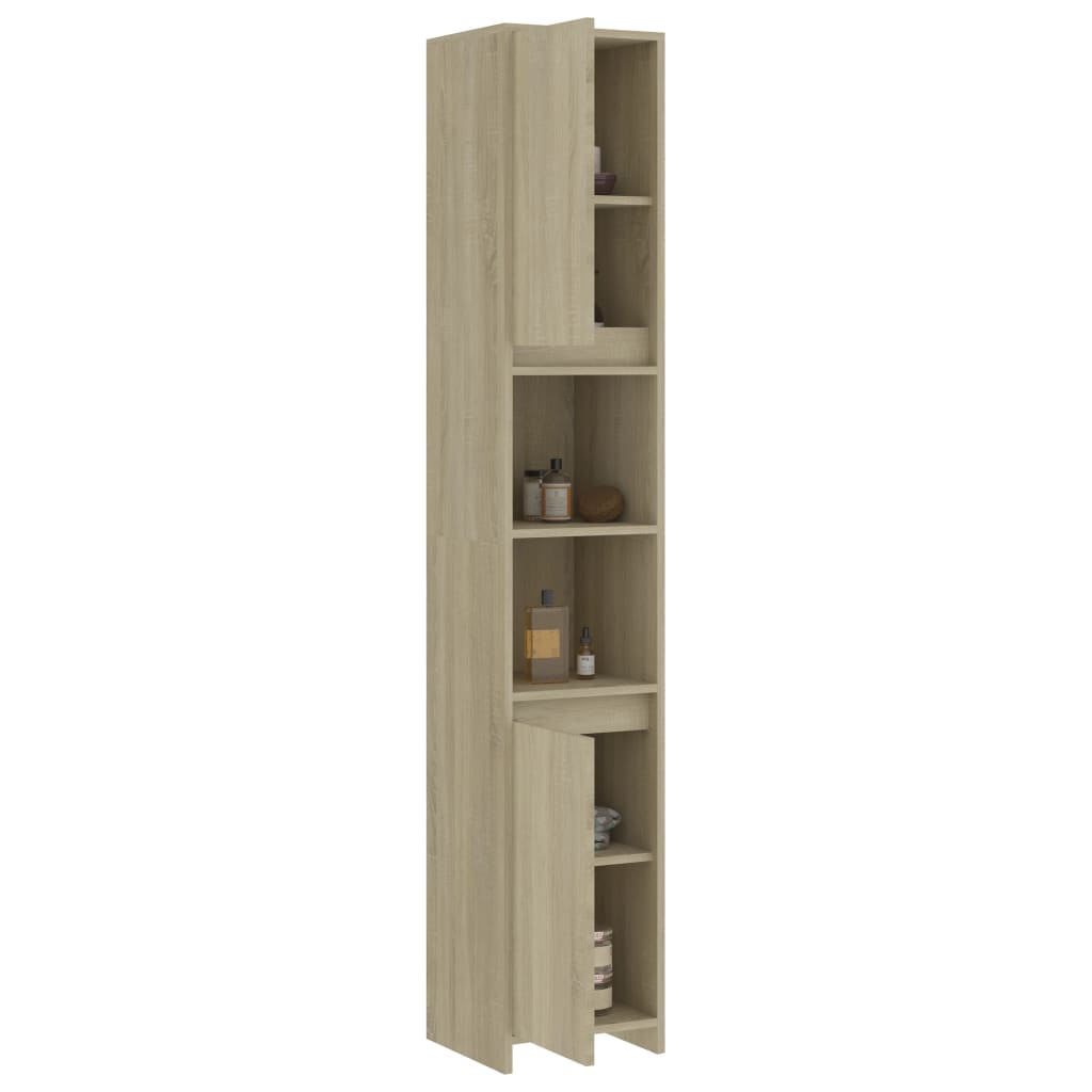 Mobile da Bagno Rovere Sonoma 30x30x183,5 cm Legno Multistrato 802672