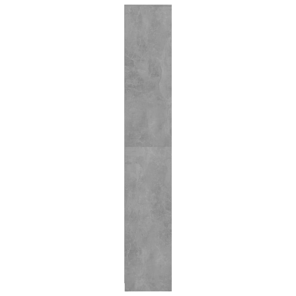 Mobile da Bagno Grigio Cemento 30x30x183,5 cm Legno Multistrato 802673