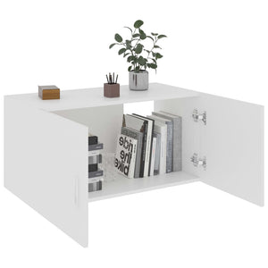 Armadietto da Parete Bianco 80x39x40 cm in Legno Multistrato 802795