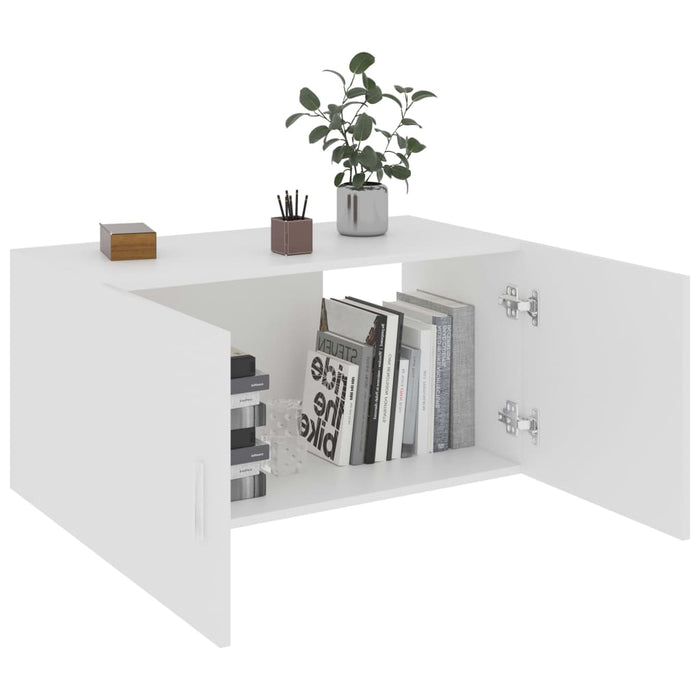 Armadietto da Parete Bianco 80x39x40 cm in Legno Multistrato 802795
