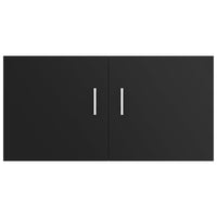 Armadietto da Parete Nero 80x39x40 cm in Legno Multistrato 802796