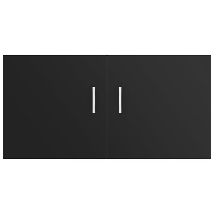 Armadietto da Parete Nero 80x39x40 cm in Legno Multistrato 802796
