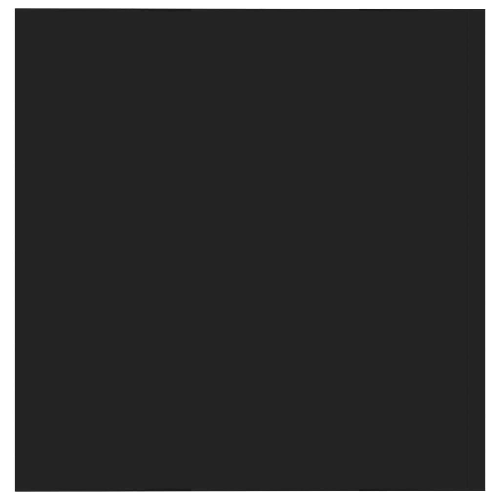 Armadietto da Parete Nero 80x39x40 cm in Legno Multistrato 802796