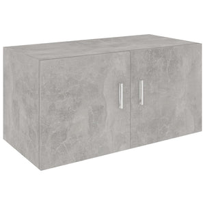 Armadietto Parete Grigio Cemento 80x39x40 cm Legno Multistrato 802799