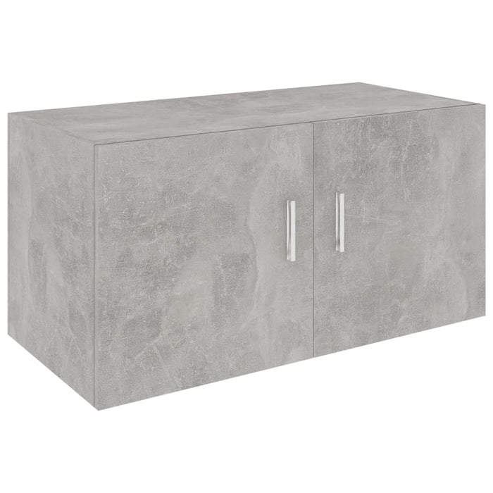Armadietto Parete Grigio Cemento 80x39x40 cm Legno Multistrato 802799