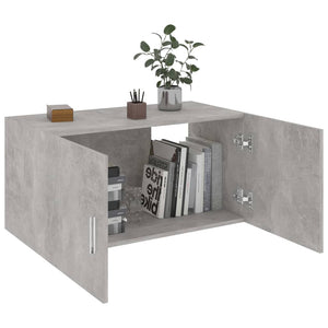 Armadietto da Parete Grigio Cemento 80x39x40 cm in Truciolato cod mxl 33680