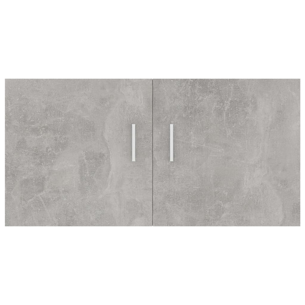 Armadietto da Parete Grigio Cemento 80x39x40 cm in Truciolato cod mxl 33680