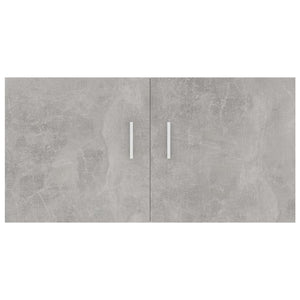 Armadietto da Parete Grigio Cemento 80x39x40 cm in Truciolato cod mxl 33680