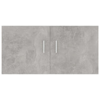 Armadietto Parete Grigio Cemento 80x39x40 cm Legno Multistrato 802799