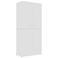 Scarpiera Bianca 80x39x178 cm in Legno Multistrato 802858