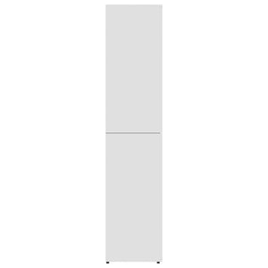 Scarpiera Bianca 80x39x178 cm in Legno Multistrato 802858