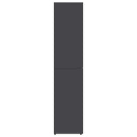 Scarpiera Grigia 80x39x178 cm in Legno Multistrato 802860